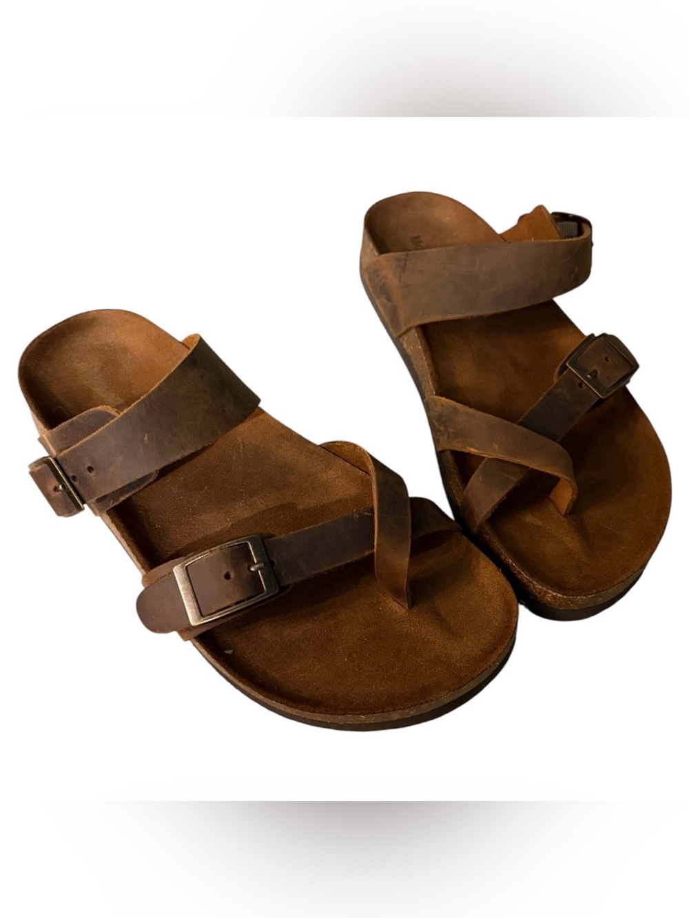 Mountain Sole Ladies Brown Leather Sandal Size 6 NWOT